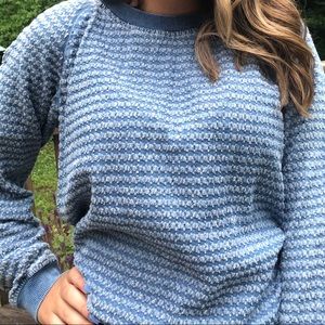 DTLA brand Blue Cotton Sweater